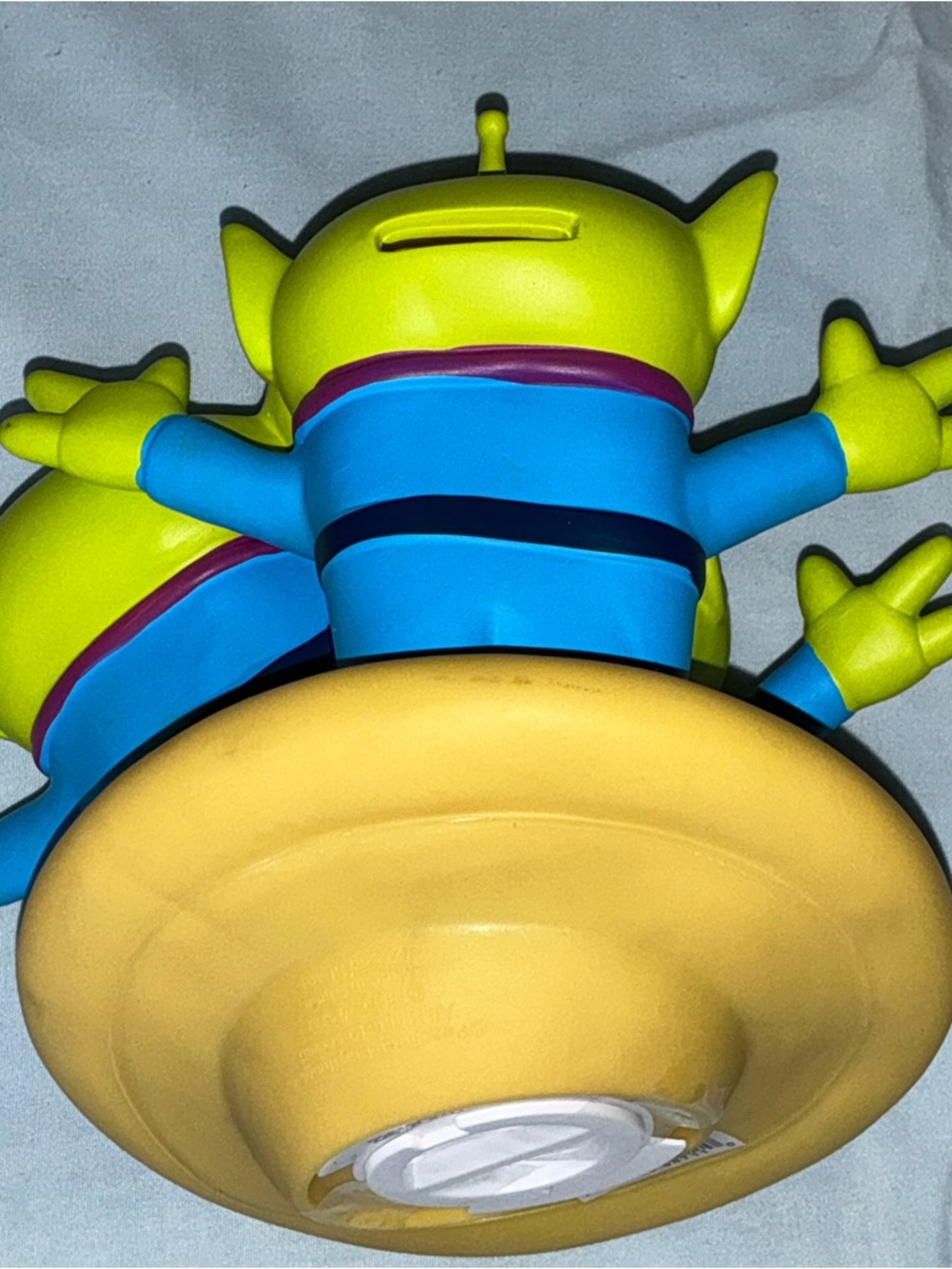 The Claw Green Alien Toy Coin Bank Blue Outfit Standing - Picture 10 of 16